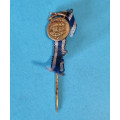 Klopová miniatura - odznak Československá vojenská medaile Za zásluhy II. stupně se stužkou