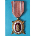 Národní Garda - Diplomový odznak - DOK IV. Zlatý čestný odznak IV. stupeň čestný člen 1. třída 1945-49 - za civilní zásluhy