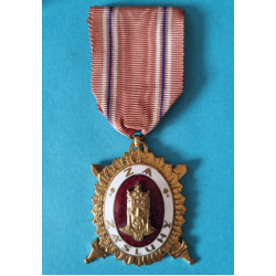 Národní Garda - Diplomový odznak - DOK IV. Zlatý čestný odznak IV. stupeň čestný člen 1. třída 1945-49 - za civilní zásluhy