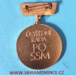 Odznak 25 let - Ůstřední rada PO SSM 1949 - 1974