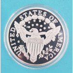 Postříbřená replika - USA Dollar 1804 - PROOF - 40mm