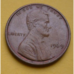 1 (one) cent Lincoln 1969 - Cu