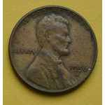 1 (one) cent Lincoln 1956 D - Cu