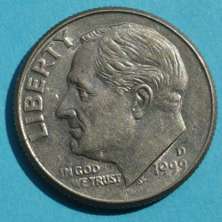  1 (one) dime Roosevelt 1999 D - CuNi