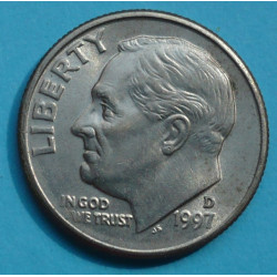  1 (one) dime Roosevelt 1997 D - CuNi