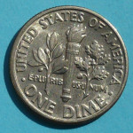  1 (one) dime Roosevelt 1989 D - CuNi