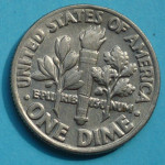  1 (one) dime Roosevelt 1984 P - CuNi