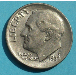  1 (one) dime Roosevelt 1984 P - CuNi