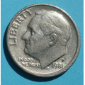  1 (one) dime Roosevelt 1981 P - CuNi