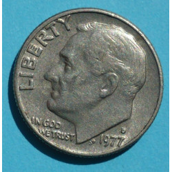  1 (one) dime Roosevelt 1977 D - CuNi