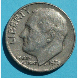  1 (one) dime Roosevelt 1976 - CuNi