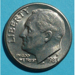  1 (one) dime Roosevelt 1983 D - CuNi