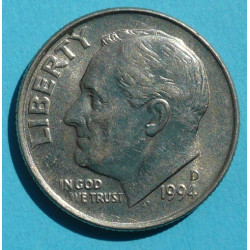  1 (one) dime Roosevelt 1994 D - CuNi