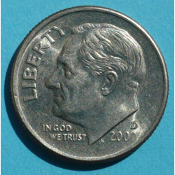  1 (one) dime Roosevelt 2000 D - CuNi