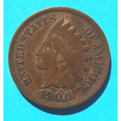 USA - 1 ( one ) cent 1900 indián - Indian Head