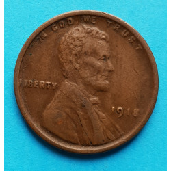 1 (one) cent Lincoln 1918 - Cu