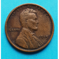 1 (one) cent Lincoln 1919 - Cu