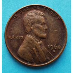 1 (one) cent Lincoln 1960D - Cu