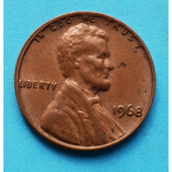 1 (one) cent Lincoln 1968 - Cu