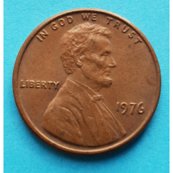 1 (one) cent Lincoln 1976 - Cu