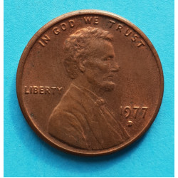 1 (one) cent Lincoln 1977D - Cu