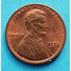 1 (one) cent Lincoln 1978 - Cu