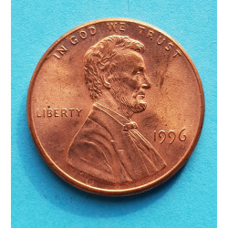 1 (one) cent Lincoln 1996 - Cu