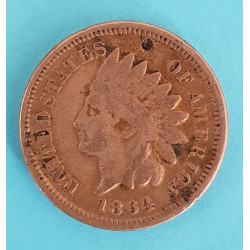 USA - 1 ( one ) cent 1864 indián