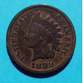 USA - 1 ( one ) cent 1889 indián - Indian Head 