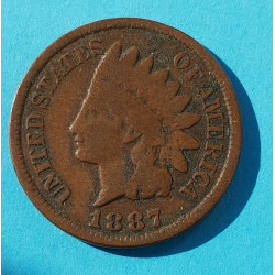 USA - 1 ( one ) cent 1887 indián - Indian Head