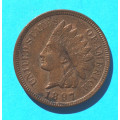 USA - 1 ( one ) cent 1897 indián - Indian Head