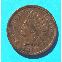 USA - 1 ( one ) cent 1897 indián - Indian Head