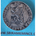 ČSR - 50 Kčs J.V. Stalin - 1949 B.J. - Ag