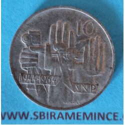 ČSR - 10 kčs 1964 SNP B.J. - Ag