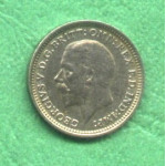 Anglie 3 pence Georgius V. 1934 C - Ag