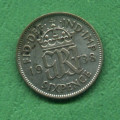 Anglie 6 (six) pence Georgius VI. 1938 KG - Ag