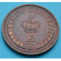 Anglie 1/2 new penny Elizabeth II. 1977 - Cu