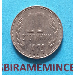 Bulharsko - 10 stotinky 1974