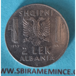Albánie 2 Lek 1939 R