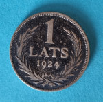 Lotyšsko 1 lats 1924 - Ag