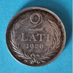 Lotyšsko 2 lati 1926 - Ag