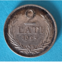 Lotyšsko 2 lati 1925 - Ag