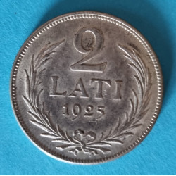 Lotyšsko 2 lati 1925 - Ag