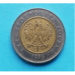 Polsko - 5 zlotých 1996