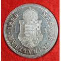 Forint 1890 KB - se znakem Fiume - Ag