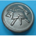 Hasič - velký knoflík do roku 1948 - průměr 24 mm , stříbrný, značený K.F.AS A.S.