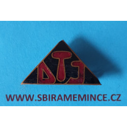 Odznak DTJ - Dělnická tělovýchovná jednota -smalt
