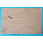 Korespondenčí lístek - korespondence válečných zajatců 1917