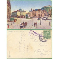 Ljubljana - Laibach - KOČÁRY - prošlá 1916