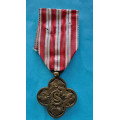 Československý Válečný kříž - II.pražské vydání (1920 - 1938) , původní stuha , varianta VM-5-II-A  